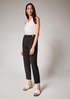 Stretch trousers with eye-catching buttons from comma