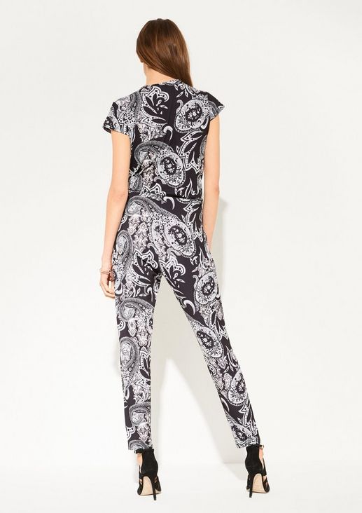 Jumpsuit with a paisley print from comma