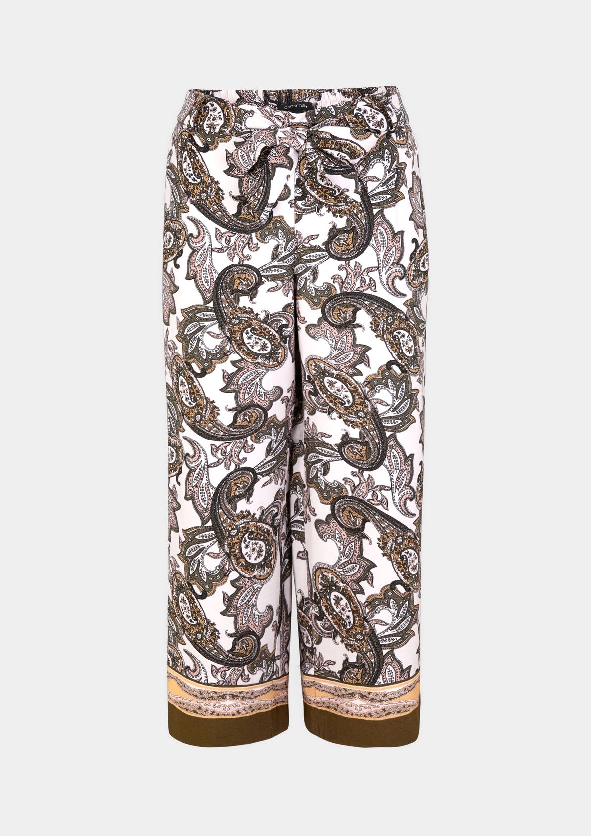 Regular Fit: Cloth trousers with an all-over pattern from comma