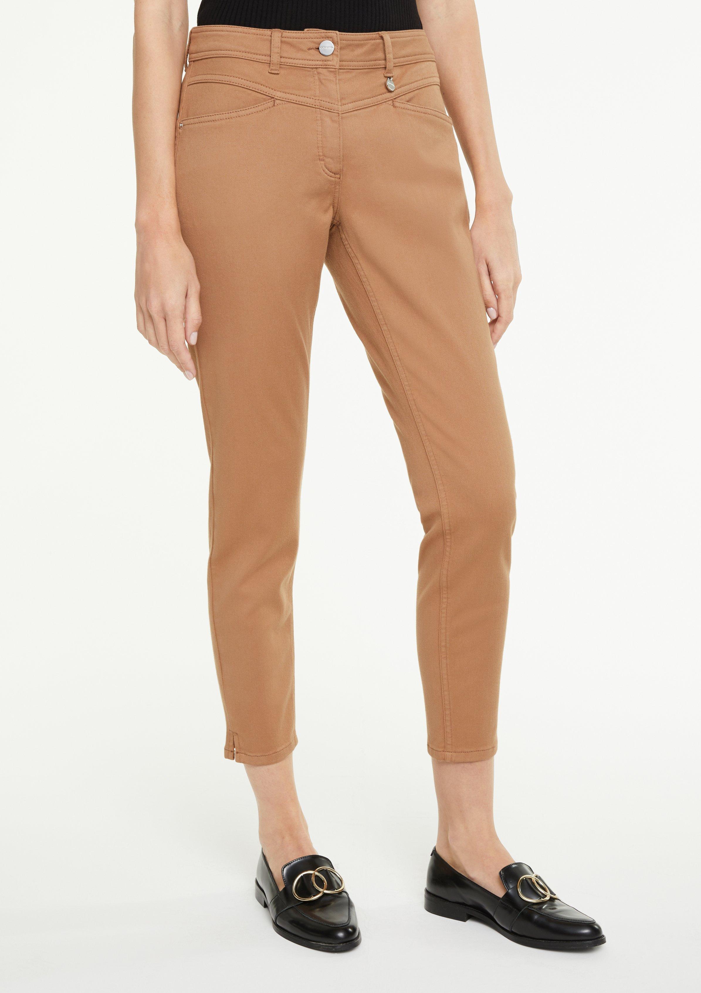 cropped coloured jeans