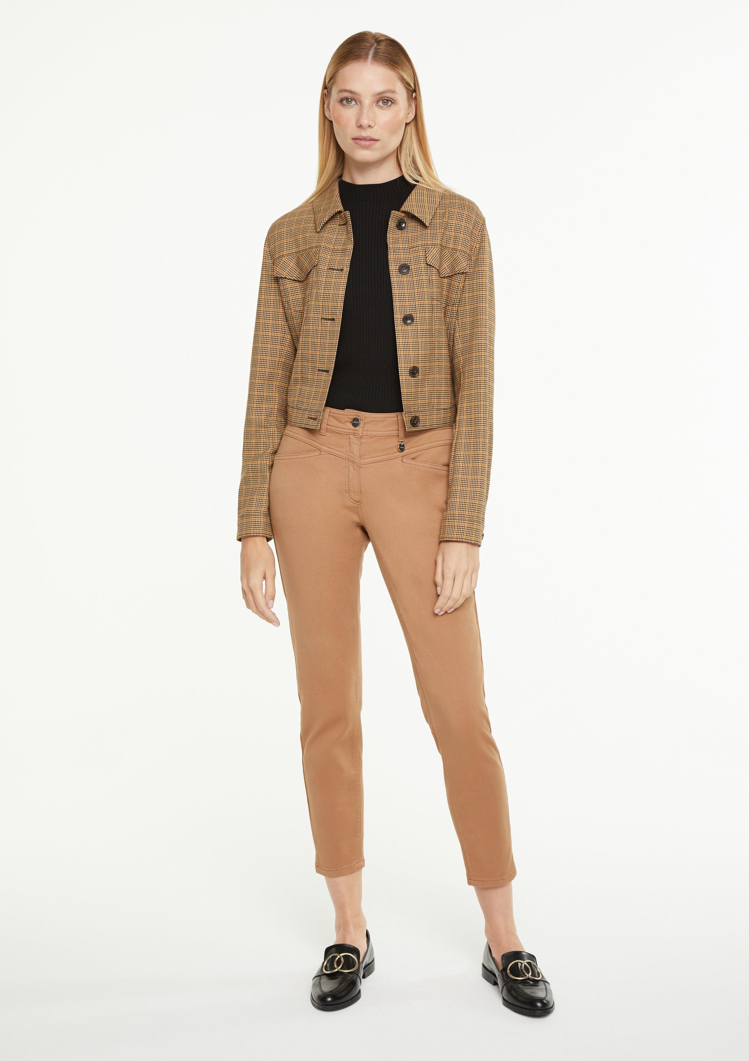 cropped coloured jeans