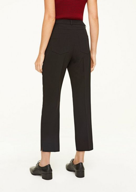 Regular fit: elegant trousers with pressed pleats from comma