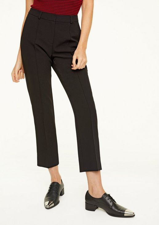 Regular fit: elegant trousers with pressed pleats from comma
