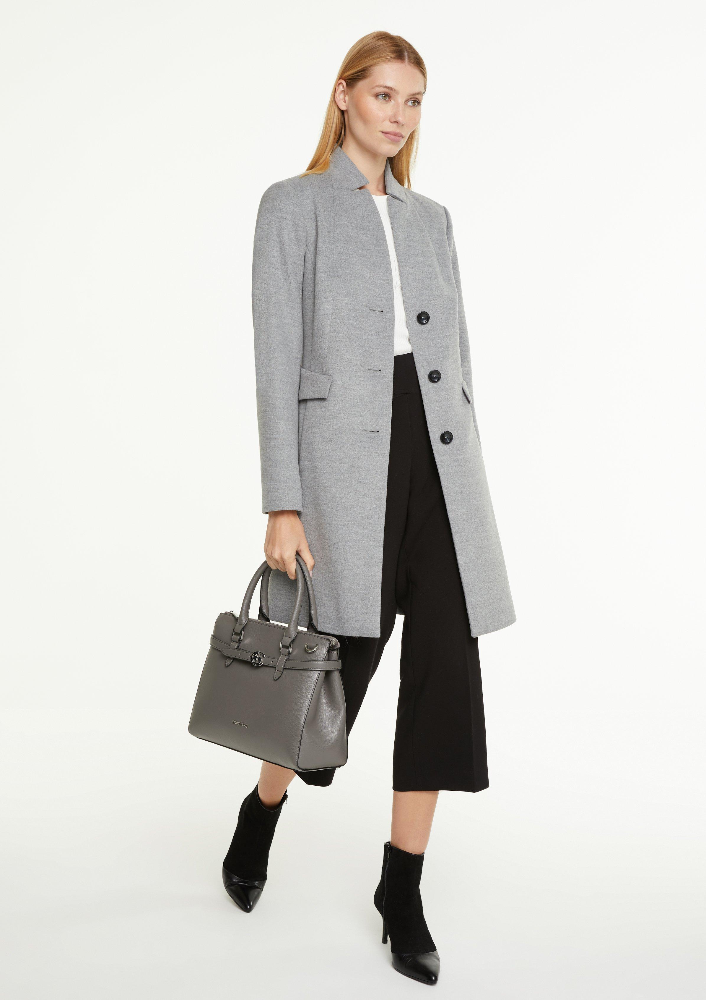 Comma Softer Mantel Mit High Neck 