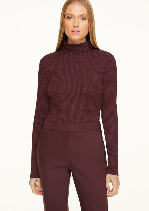Turtleneck with ribbed texture from comma