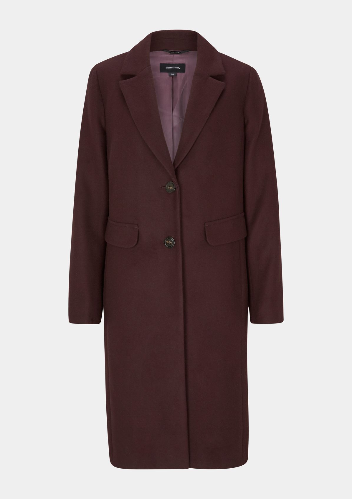 Coat with a cosy finish from comma