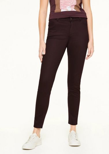 Stretch trousers with coating from comma
