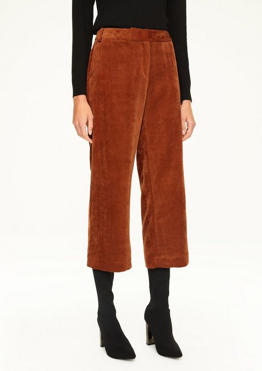 Regular fit: corduroy culottes from comma