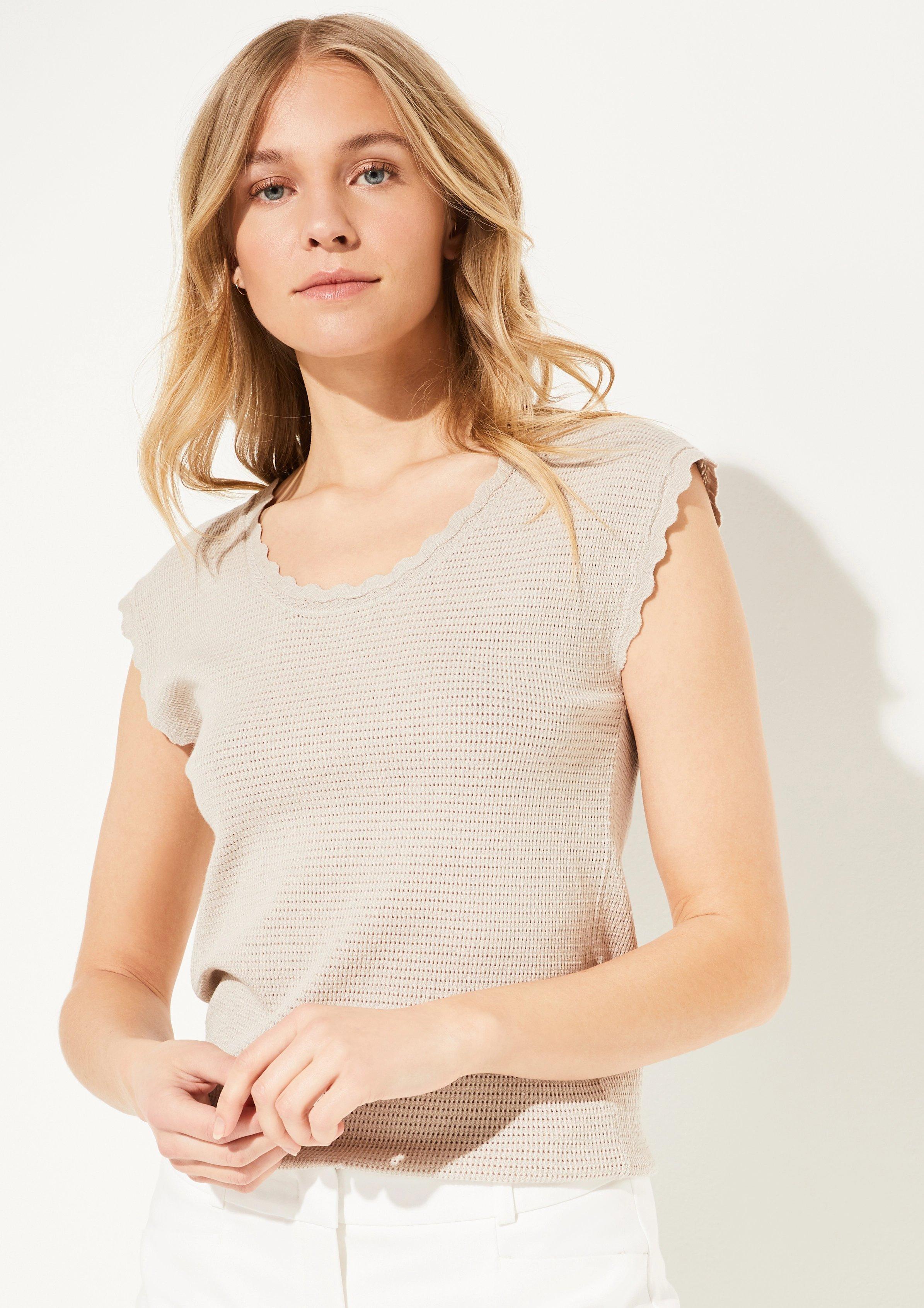 fine knit short sleeve jumper
