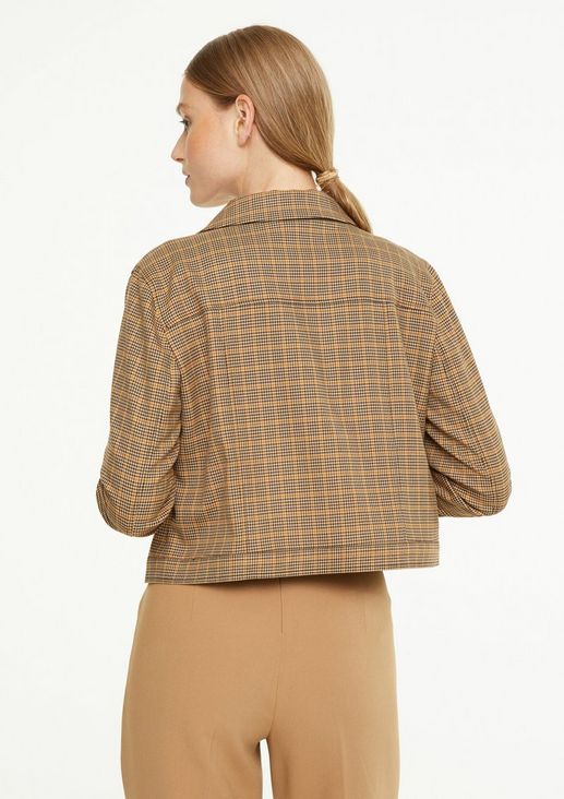 Jacket with check pattern from comma
