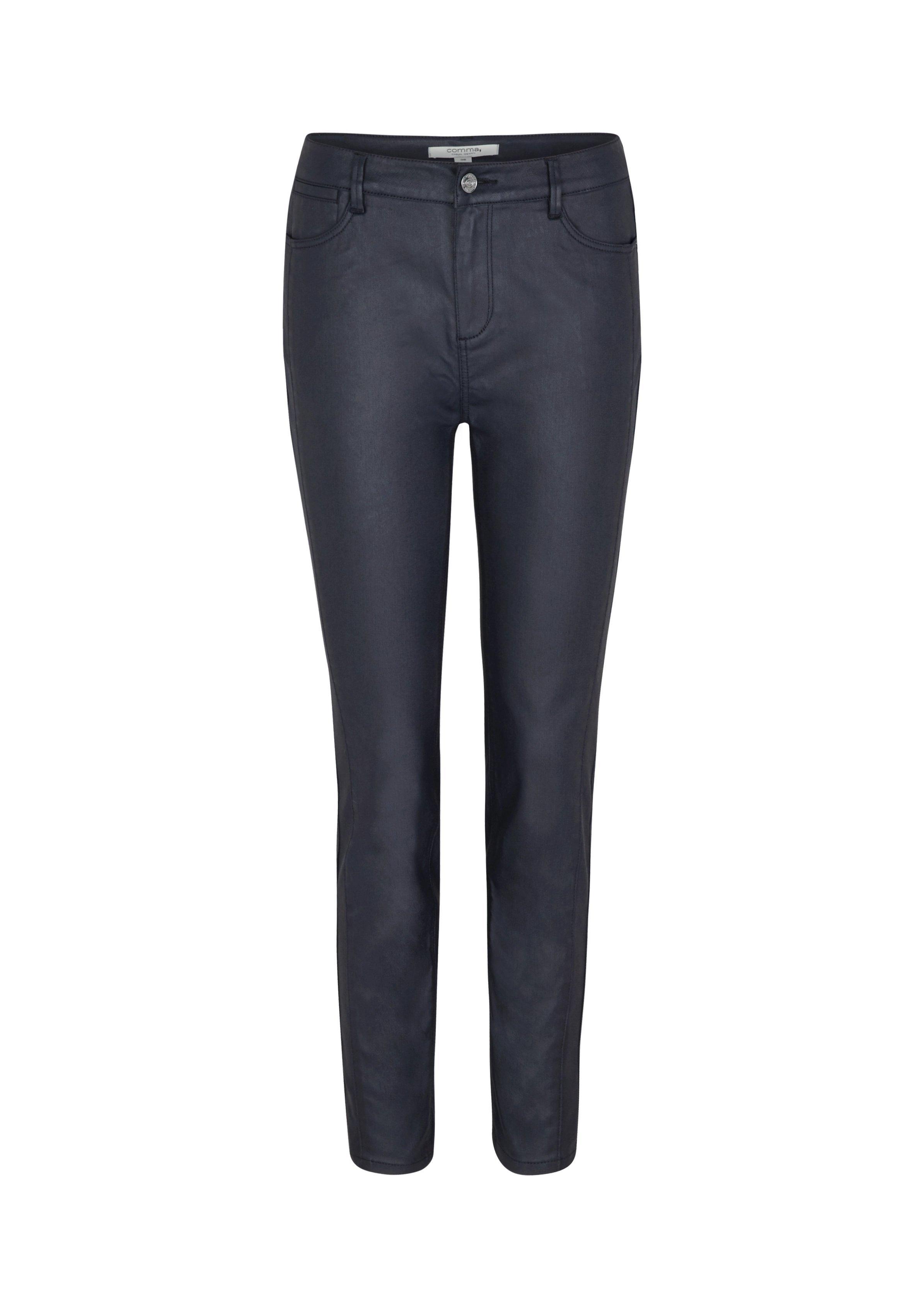coated stretch jeans