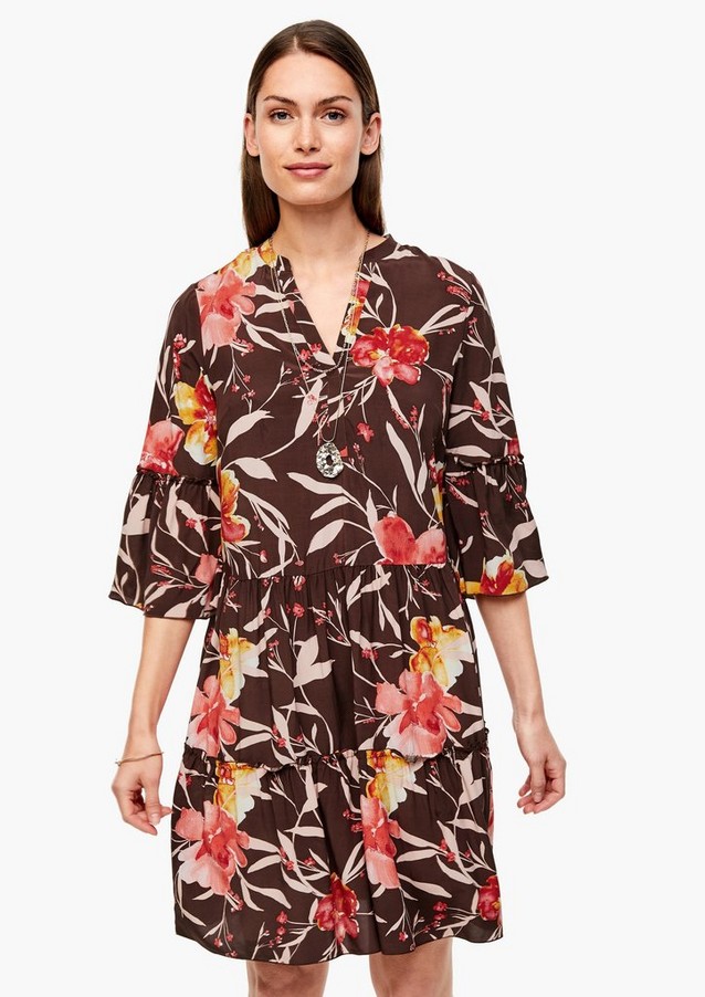 Femmes Robes | Robe tunique à volants - RX51215