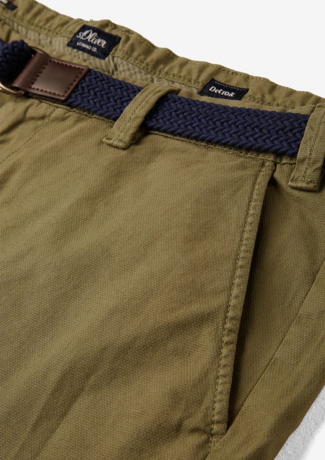 Men Big Sizes | Relaxed Fit: Bermudas with a belt - ZI60472
