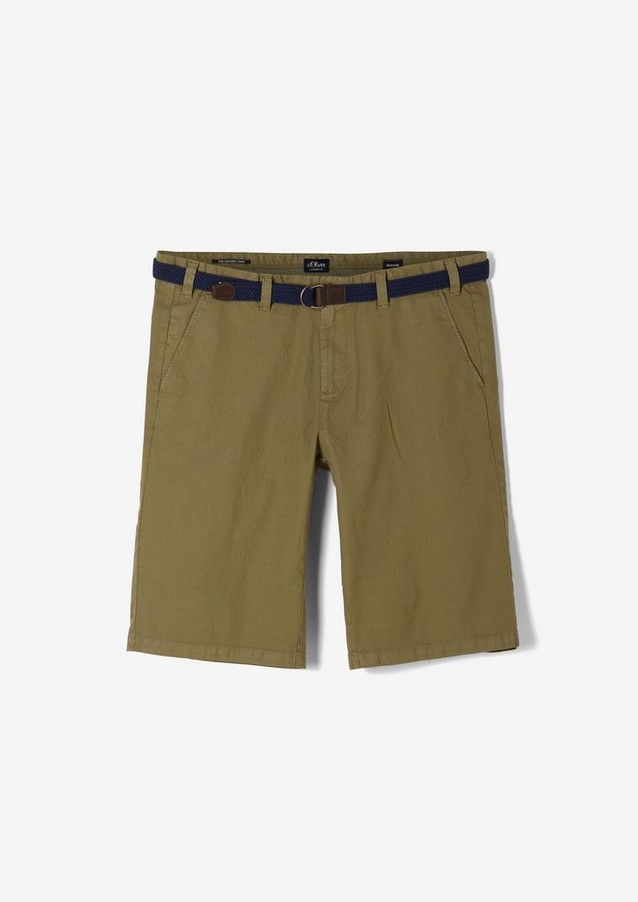 Men Big Sizes | Relaxed Fit: Bermudas with a belt - ZK01233