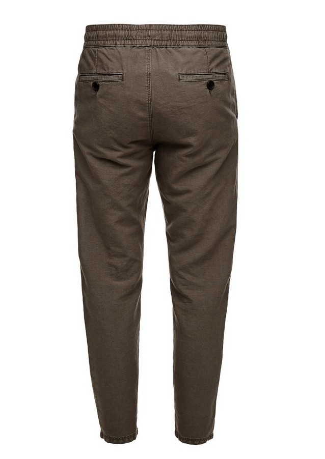Men Trousers | Slim Fit: blended linen tracksuit bottoms - AH70904