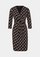 Patterned dress with a wrap-over effect from comma