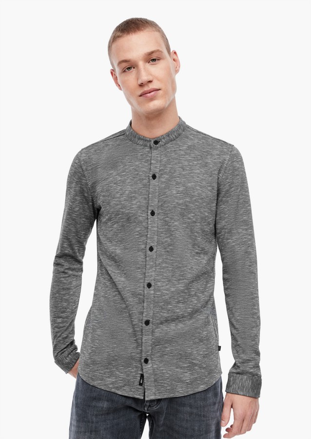 Hommes Chemises | Extra Slim : Chemise à col montant - SW02224