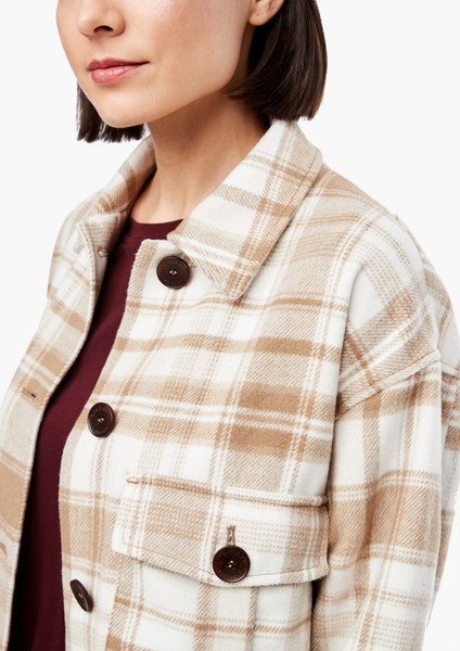 Women Jackets | Overshirt with a check pattern - CL20018