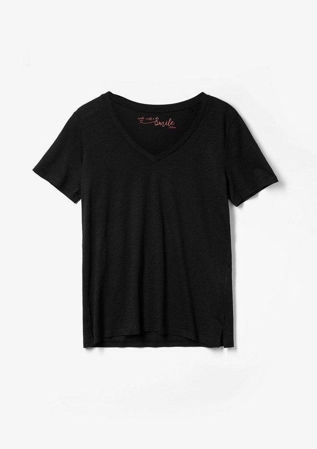 Femmes Shirts & tops | T-shirt arborant une texture flammée - LI08989