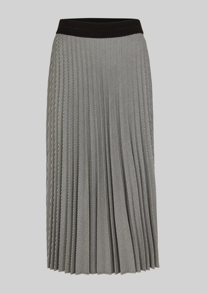 Femmes Jupes | Jupe plissée à motif pied-de-poule - FO38908