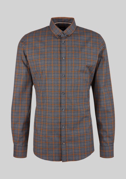 Men Shirts | Slim Fit: Check shirt in stretch cotton - MI60628