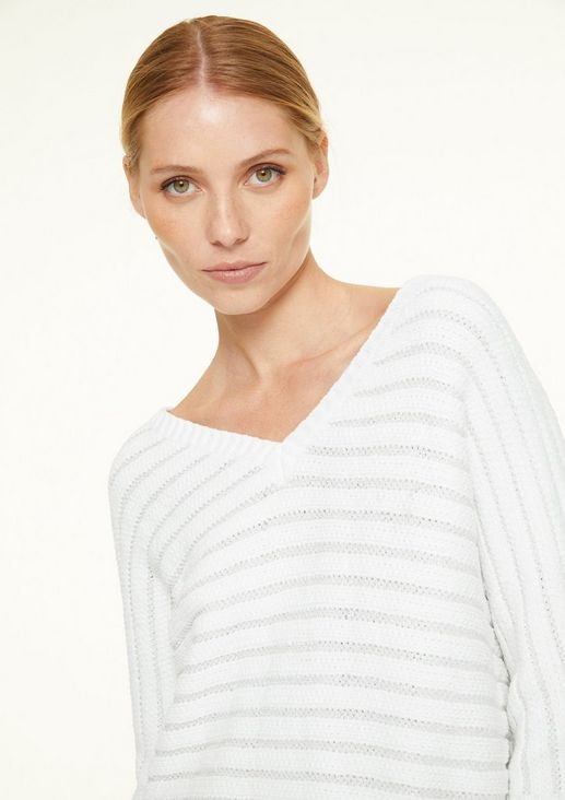 Soft jumper with glitter yarn from comma