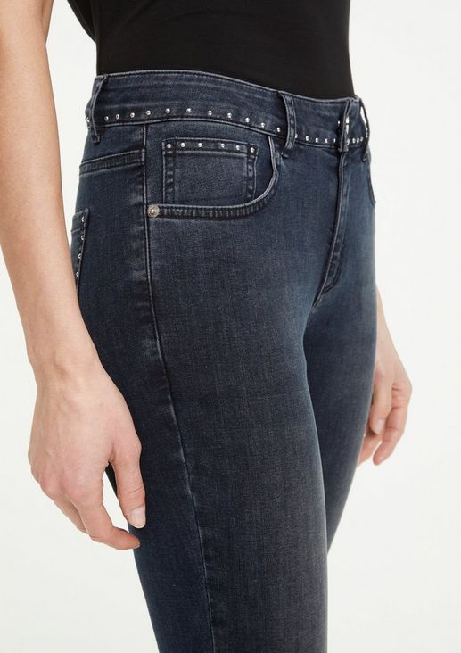 Skinny Fit: jeans with studs from comma