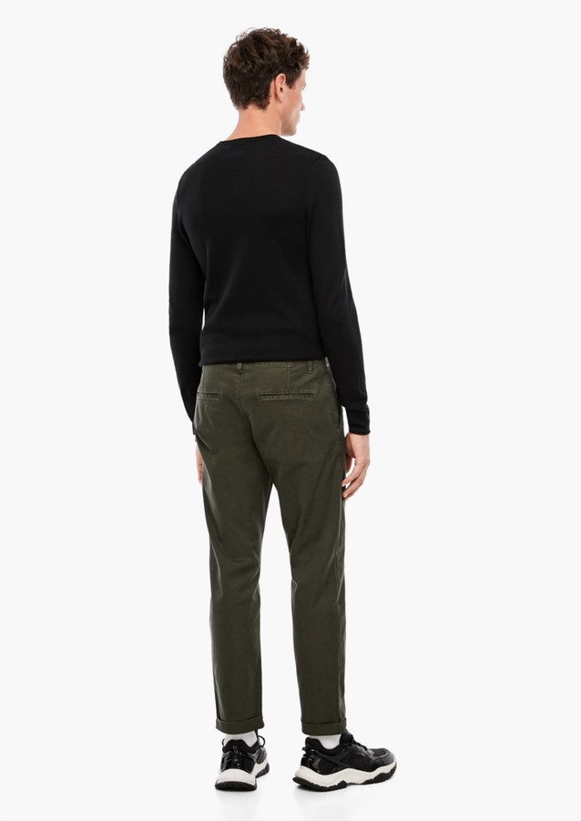 Men Trousers | Slim fit: trousers with a woven texture - QY00827
