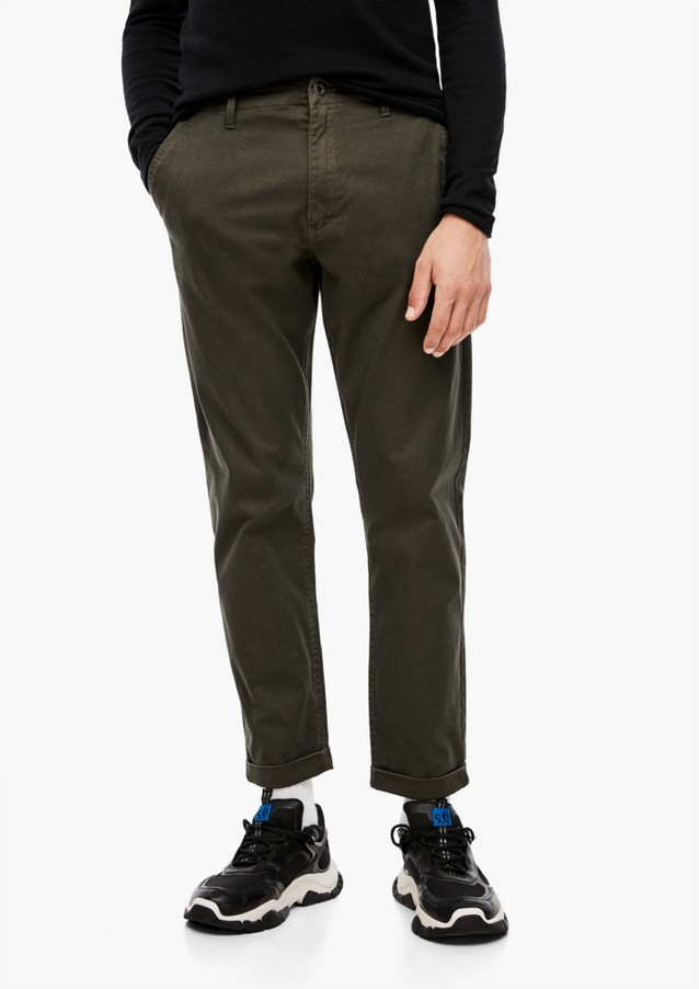 Hommes Pantalons | Slim Fit : pantalon de texture tissée - EX70359