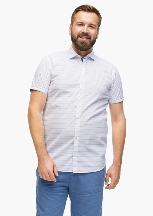 Hommes Tall Sizes | Regular Fit : chemise rayée en coton - FQ05445