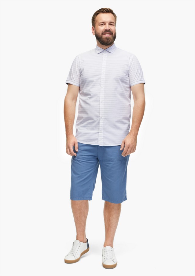 Hommes Tall Sizes | Regular Fit : chemise rayée en coton - FQ05445