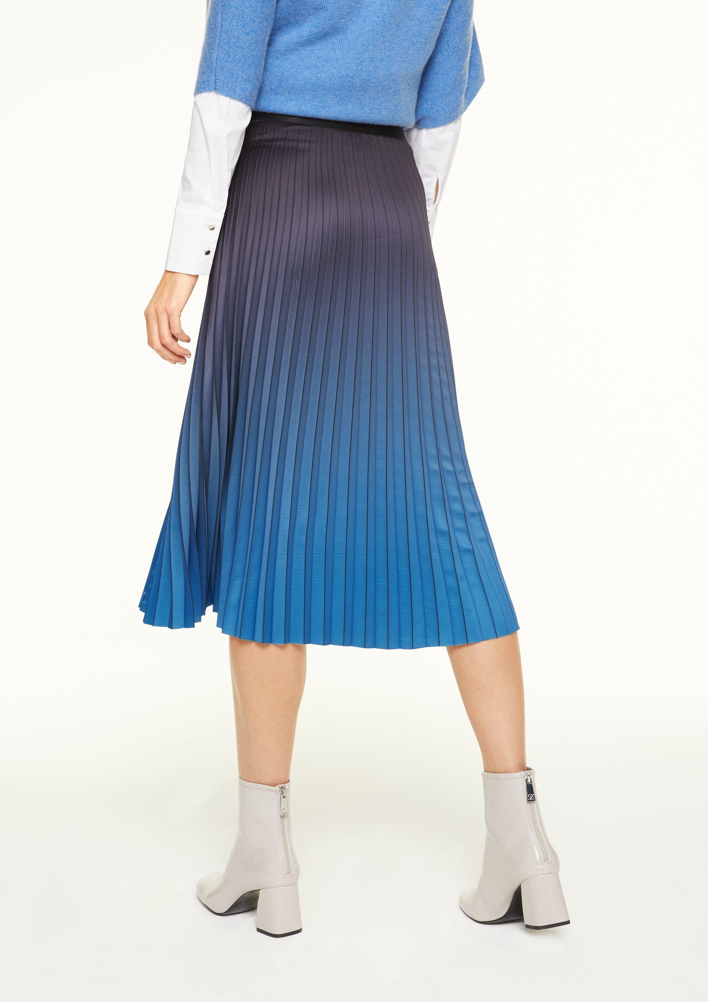 ombre midi skirt