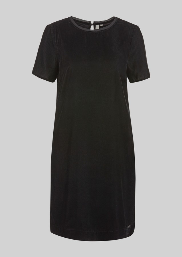 Femmes Robes | Robe en velours munie d'un liseré en chiffon - RU33269