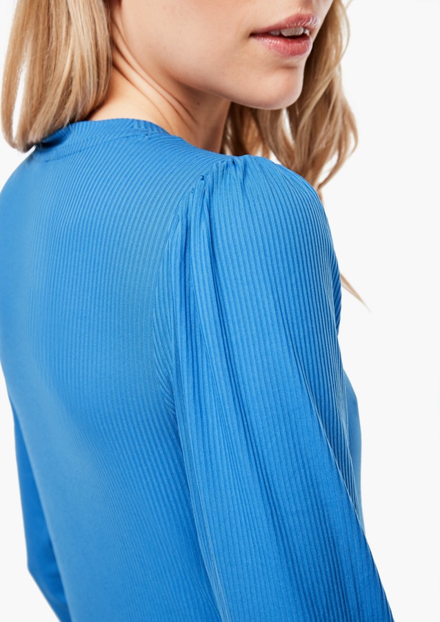 Damen Shirts & Tops | Langarmshirt mit Rippstruktur - ET85135