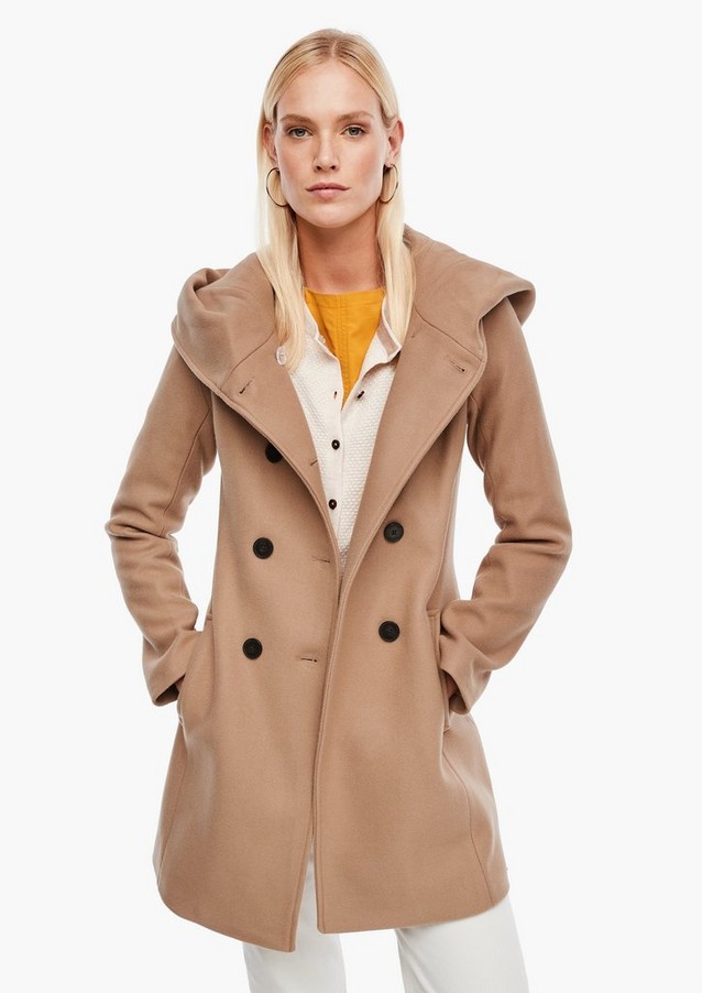 Women Coats | Melange coat in a wool blend - EV34111