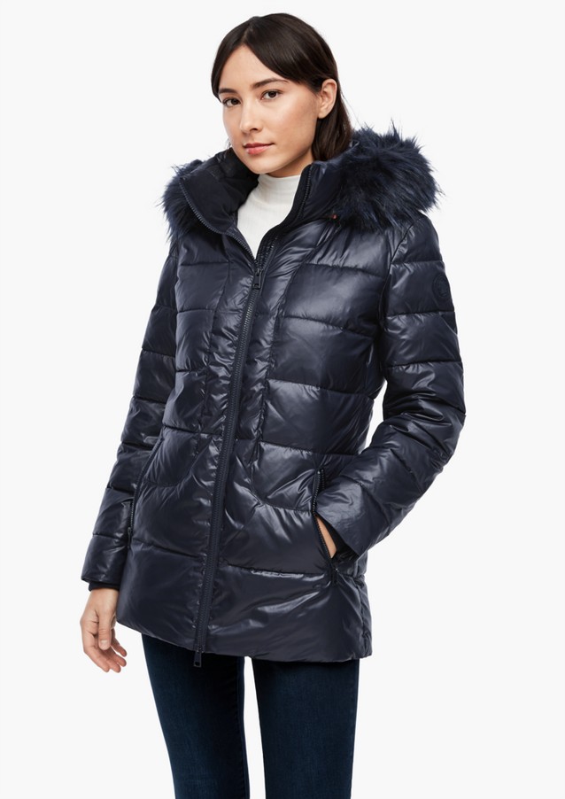 Damen Jacken | Puffer Jacket mit Kunstpelz - IG09986