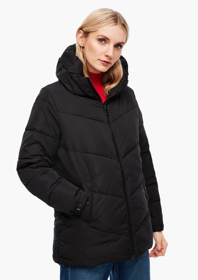 Women Jackets | Loose quilted jacket with padding - KW46417