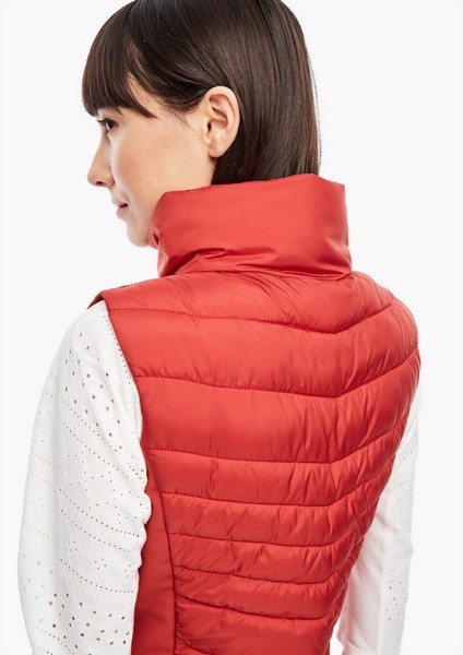 Women Jackets | Quilted body warmer in a mix of materials - WM85134