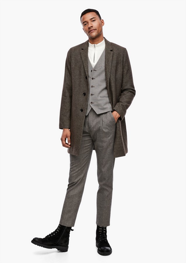 Men Trousers | Slim fit: Tweed trousers - NI78132
