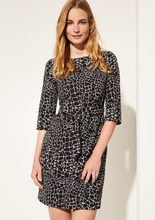 Short dress with an animal pattern from comma
