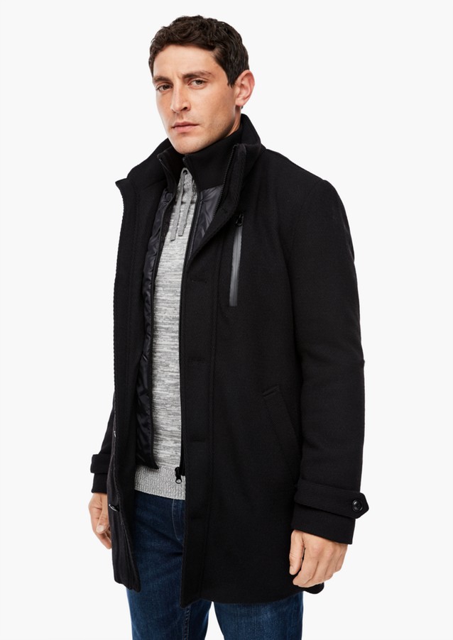 Men Jackets & coats | Short coat in a wool blend - QU36494