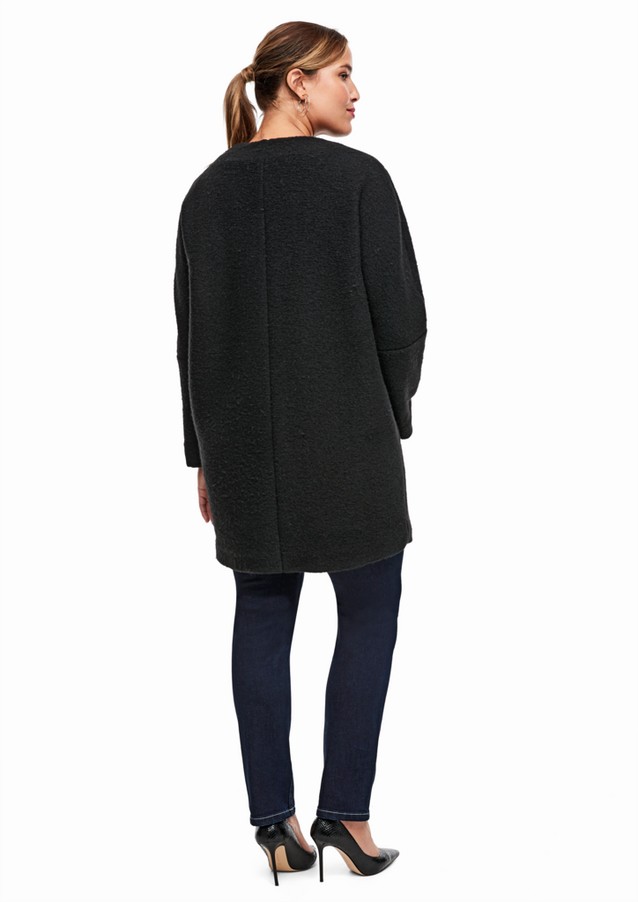Women Plus size | Soft wool blend coat - UQ62917