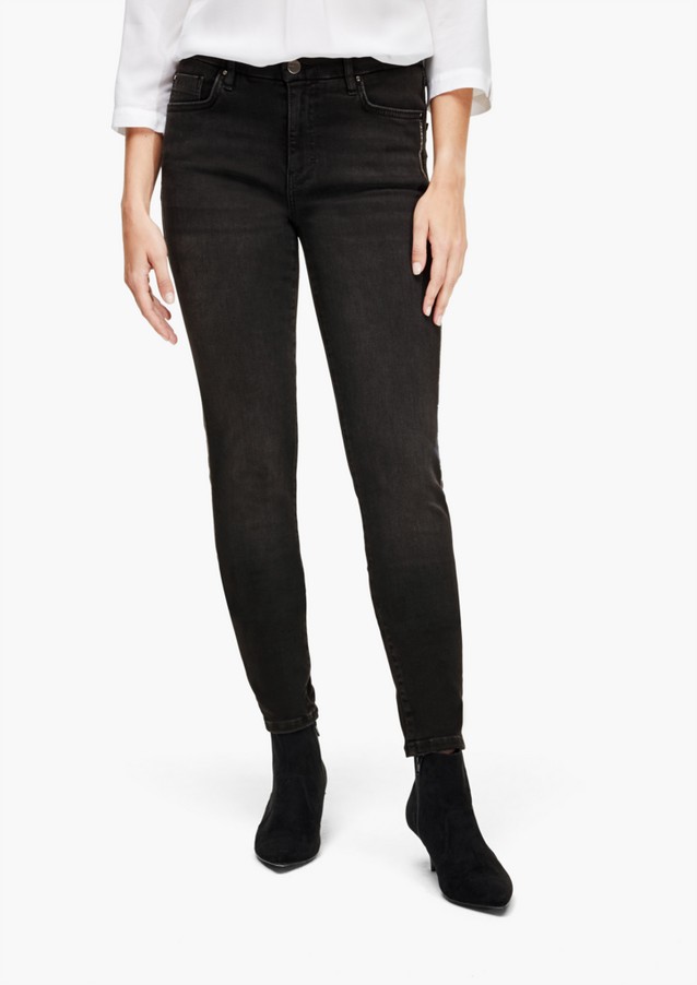 Women Jeans | Skinny fit: jeans with a decorative detail - OS66812
