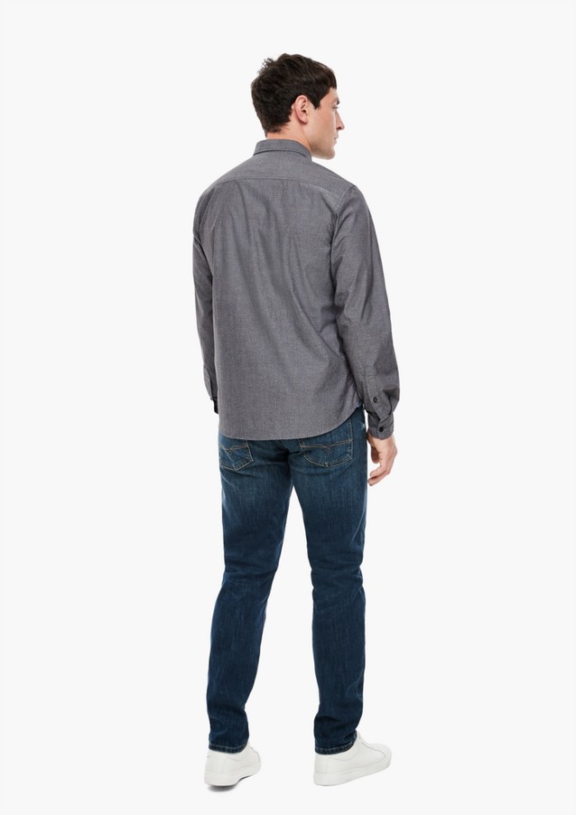 Hommes Chemises | Regular : chemise de texture tissée - RV94131