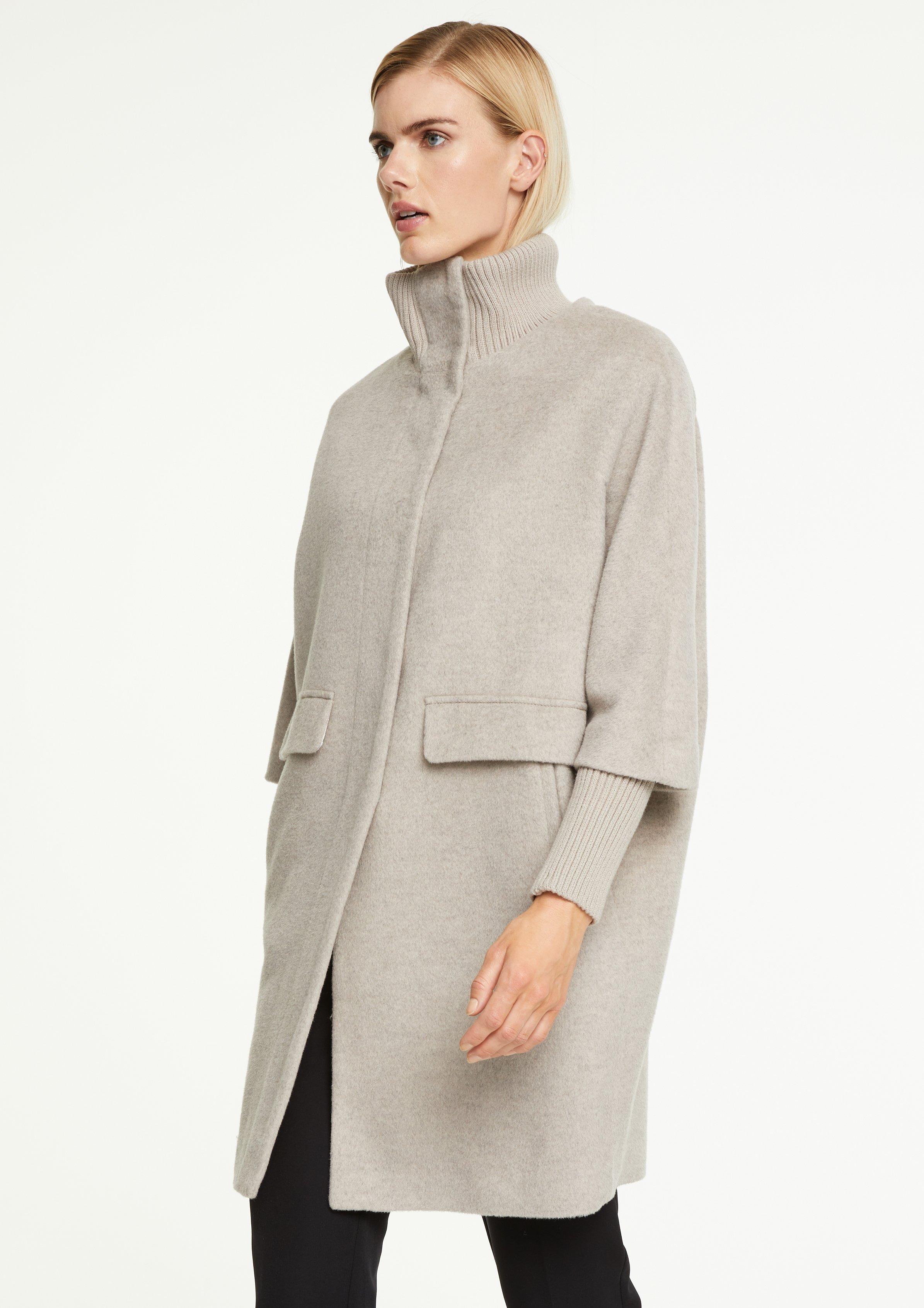 beige cape coat