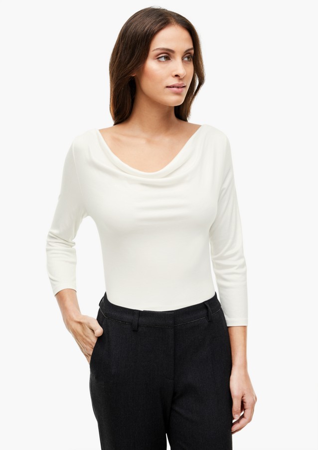 Damen Shirts & Tops | Wasserfallshirt aus Jersey - XJ36533