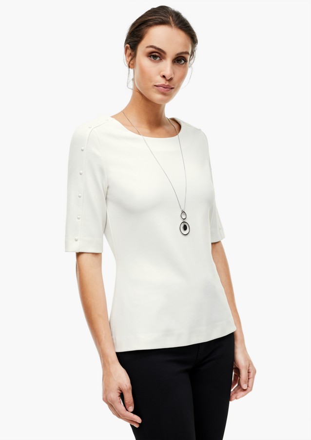Femmes Shirts & tops | T-shirt à boutons décoratifs - KX66199