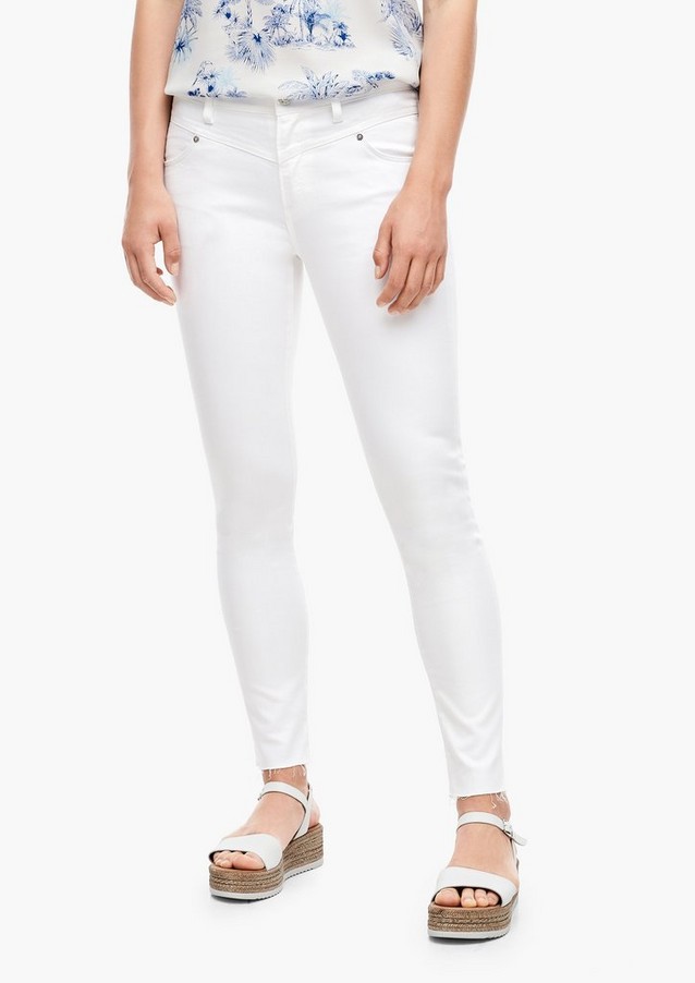 Women Jeans | Skinny Fit: white 7/8-length jeans - NP58021