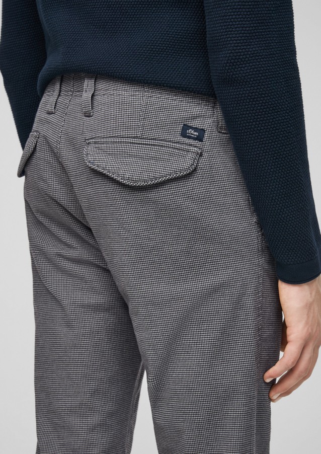 Men Trousers | Regular Fit: trousers with a small check pattern - NP74491