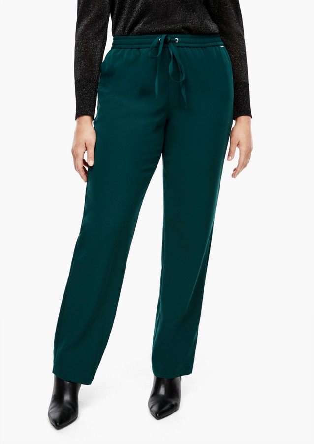 Women Plus size | Regular Fit: Tracksuit bottom-style trousers - VN81715